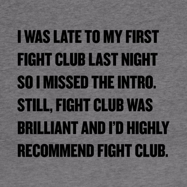 Fight Club by Fun-E-Shirts